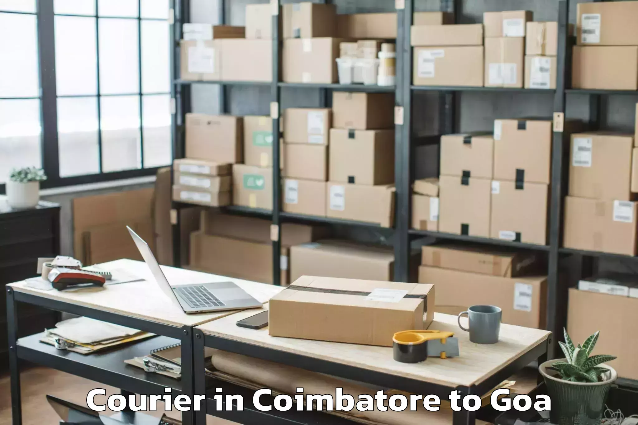 Reliable Coimbatore to Quepem Courier